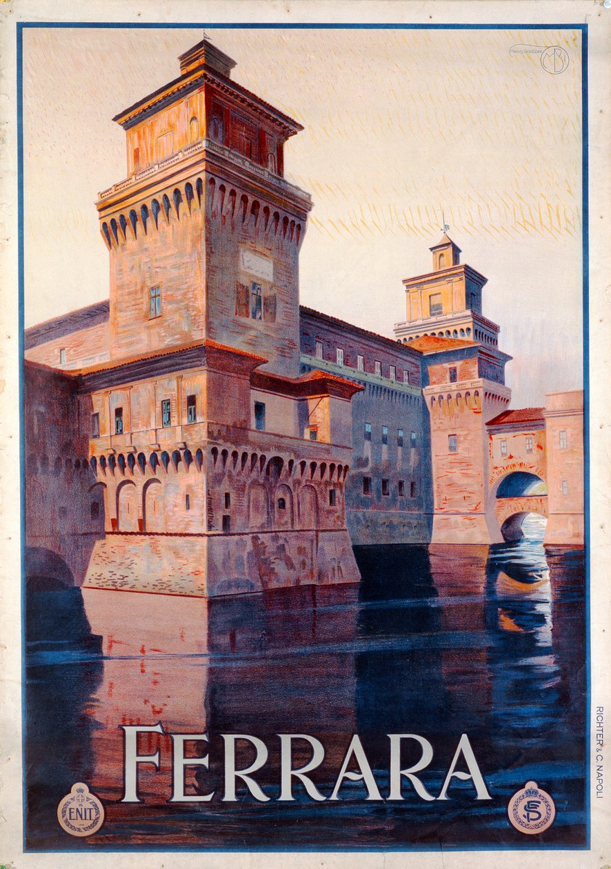 Affiche publicitaire pour Ferrara - Mario Borgoni