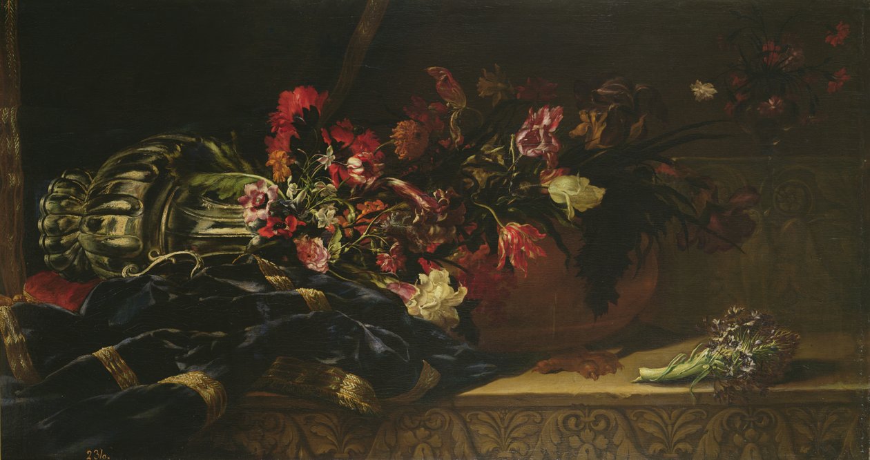 Fleurs sur un tissu - Mario Nuzzi