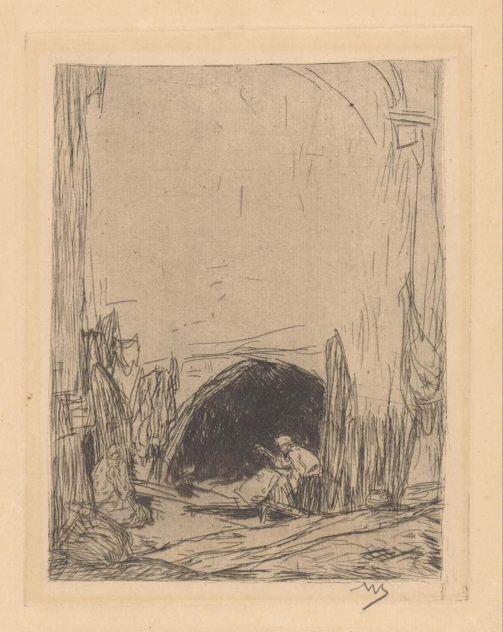 Bazar à Constantinople - Marius Bauer (signed by artist)