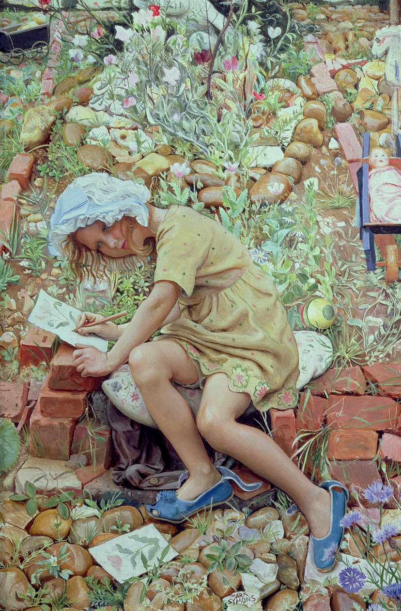 Molly dans le jardin, 1930 - Mark Lancelot Symons