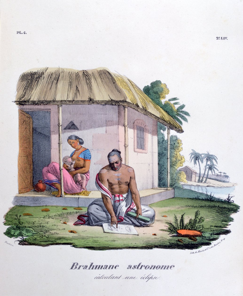 Astronome brahmane, calculant l