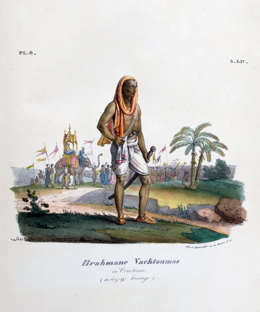 Courtisan brahmane, 1828 - Marlet et Cie