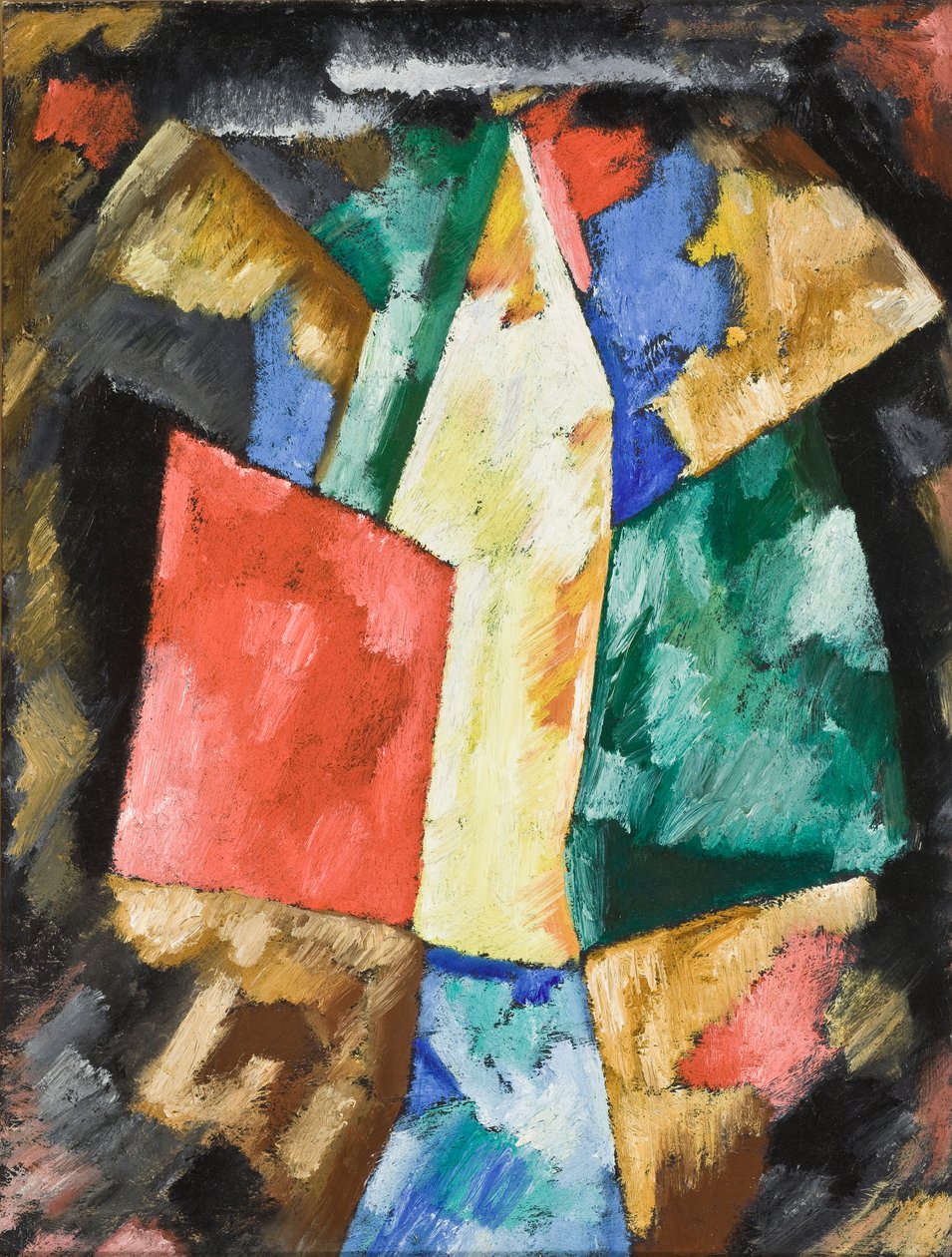 Abstraction; Bleu, jaune et vert, vers 1913 - Marsden Hartley