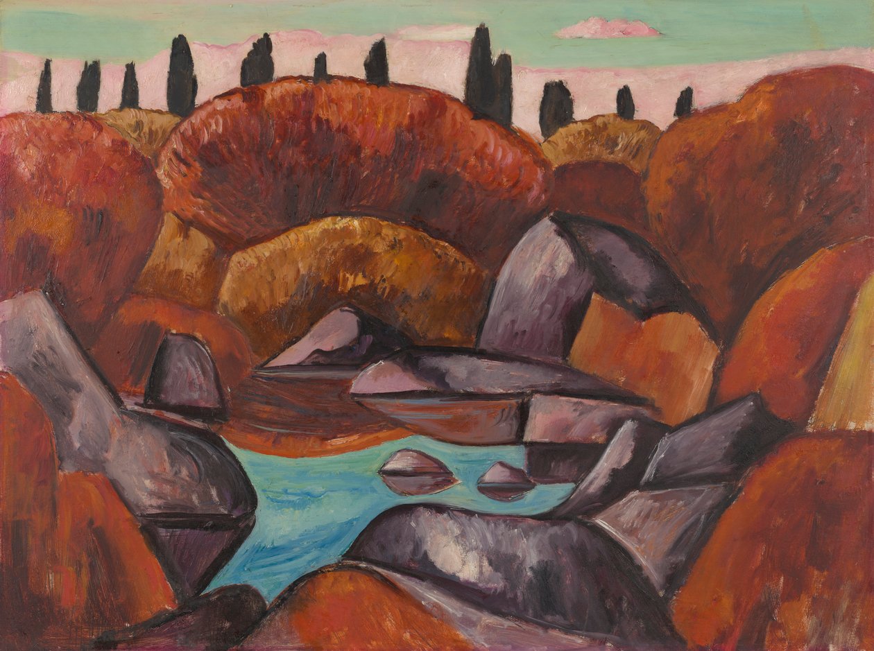 Piscine enflammée - Marsden Hartley