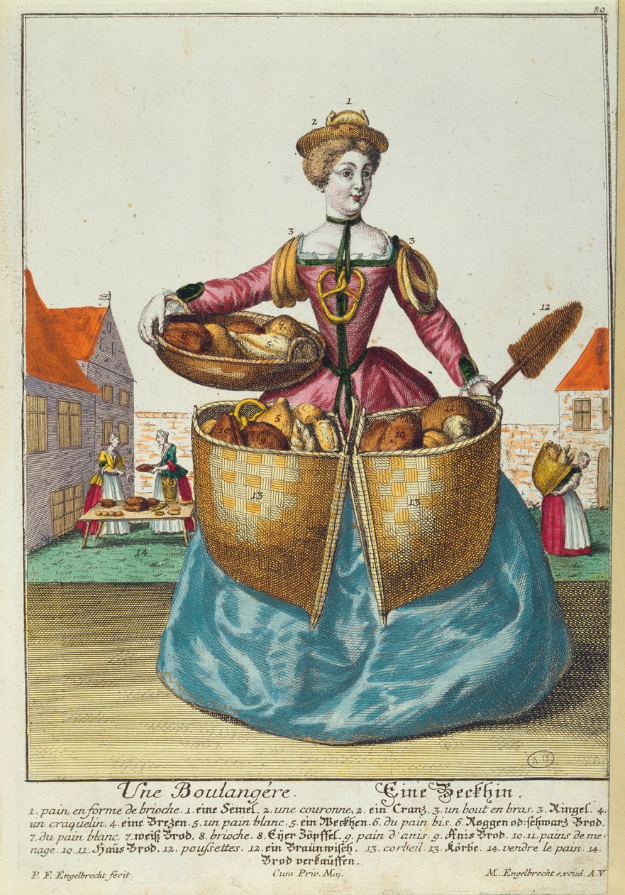 Un boulanger, vers 1735 - Martin Engelbrecht