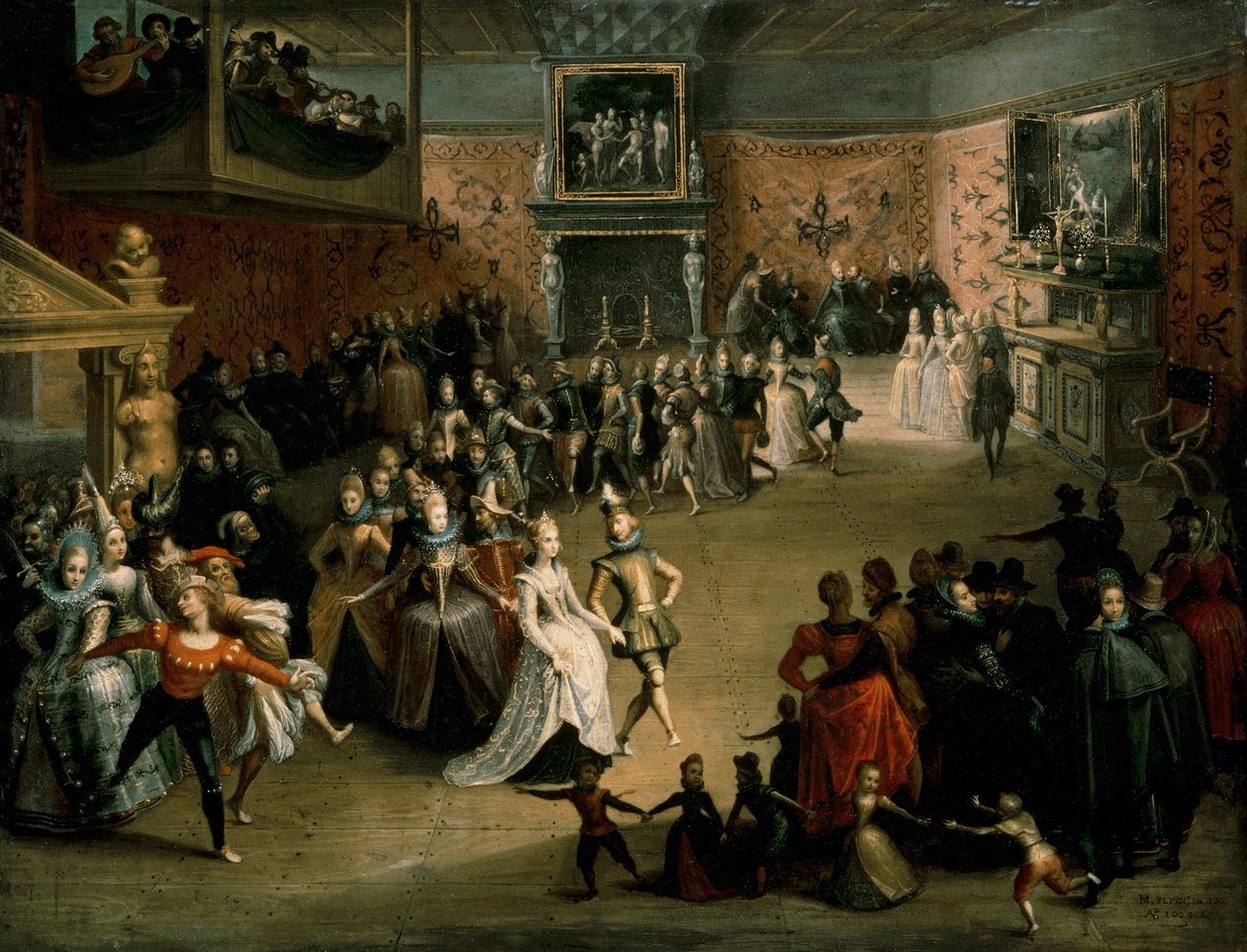Le bal de la cour, 1604 - Martin Pepyn or Pepin