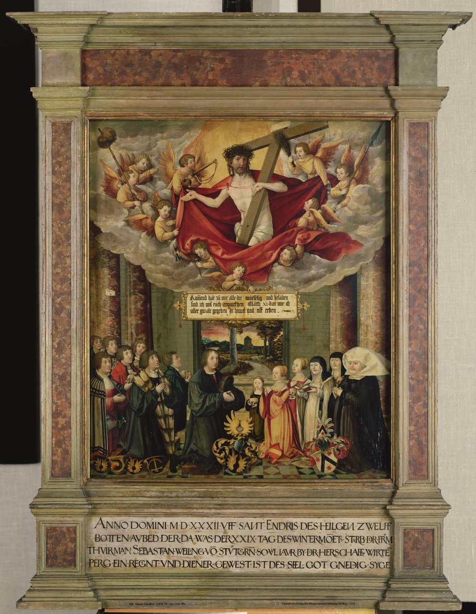Panneau de la tombe de Sebastian Welling, bourgmestre de Stuttgart, 1535 - Martin Schaffner