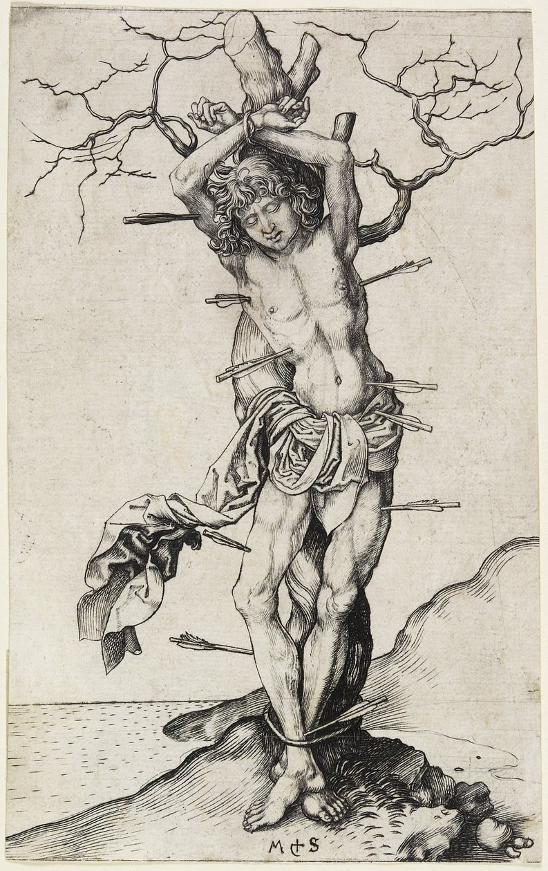 Saint Sébastien, c. 1480-1490 - Martin Schongauer
