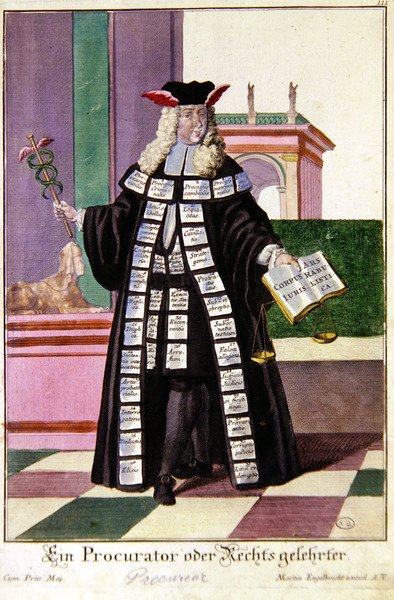 Un procureur public, c. 1735 - Martin Engelbrecht