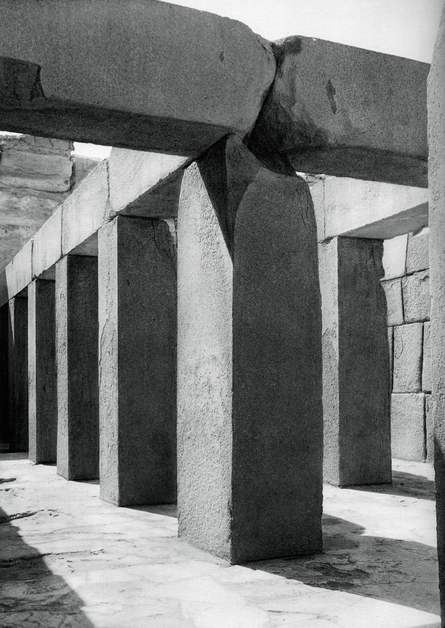 Temple de granit, Gizeh, Égypte, 1937 - Martin Hurlimann