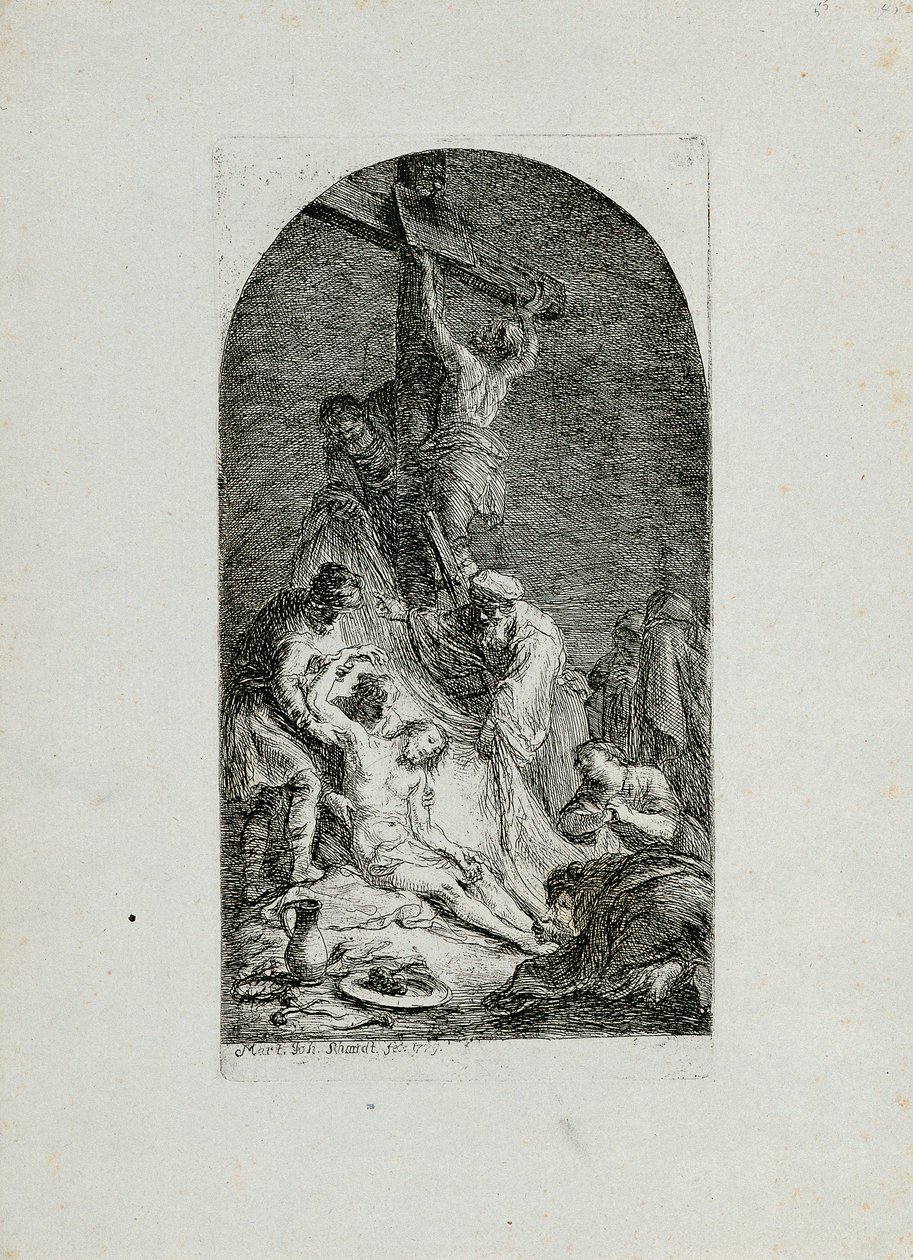 Descente de croix - Martin Johann Schmidt