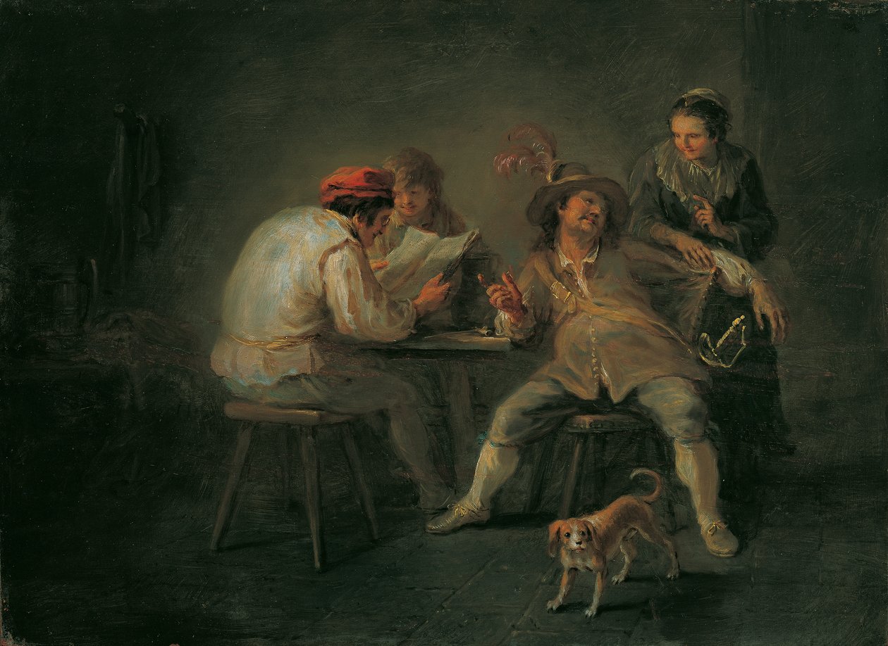 Scène de taverne - Martin Johann Schmidt