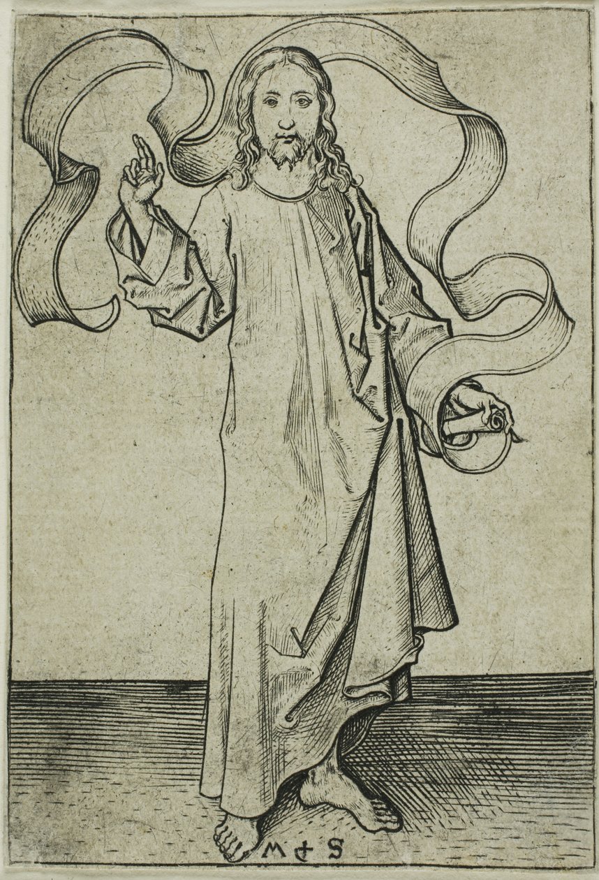 Bénédiction du Christ - Martin Schongauer
