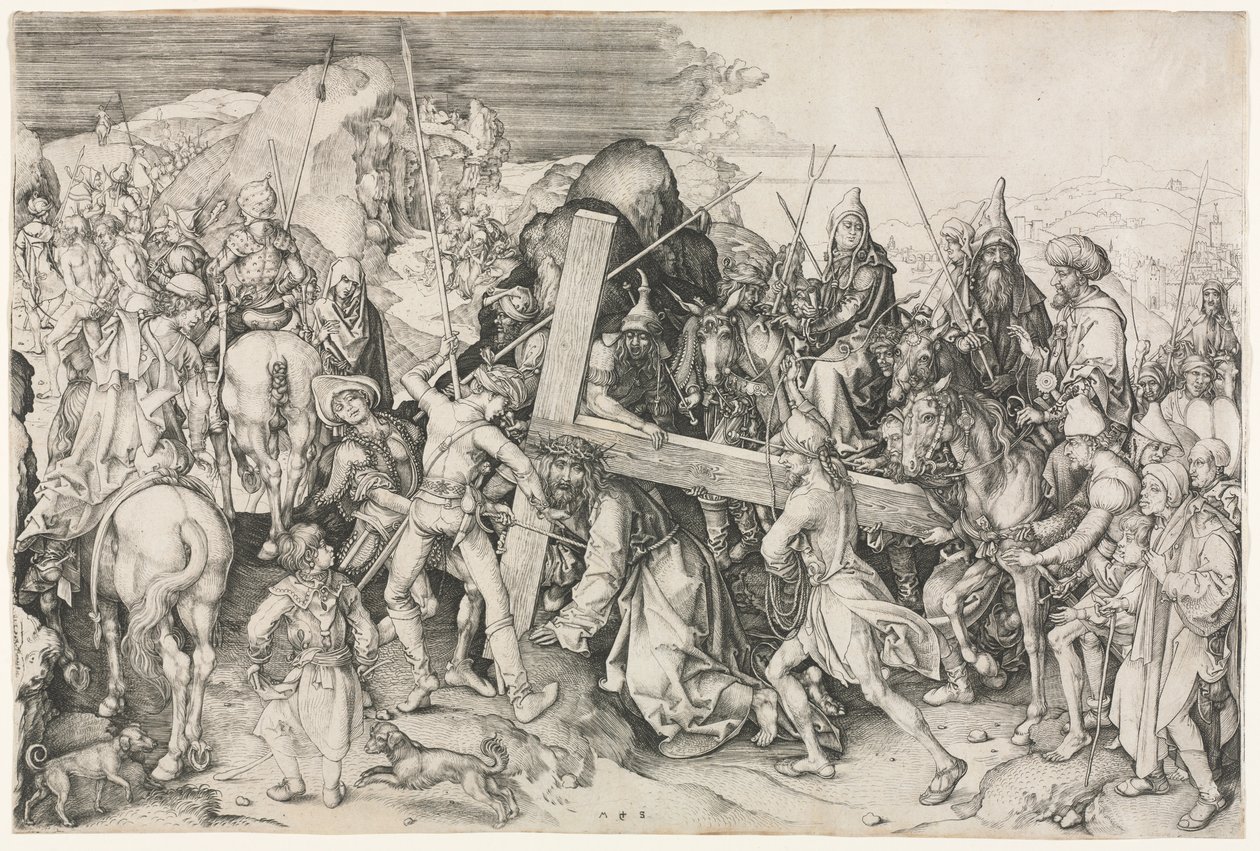 Le Christ portant la croix - Martin Schongauer