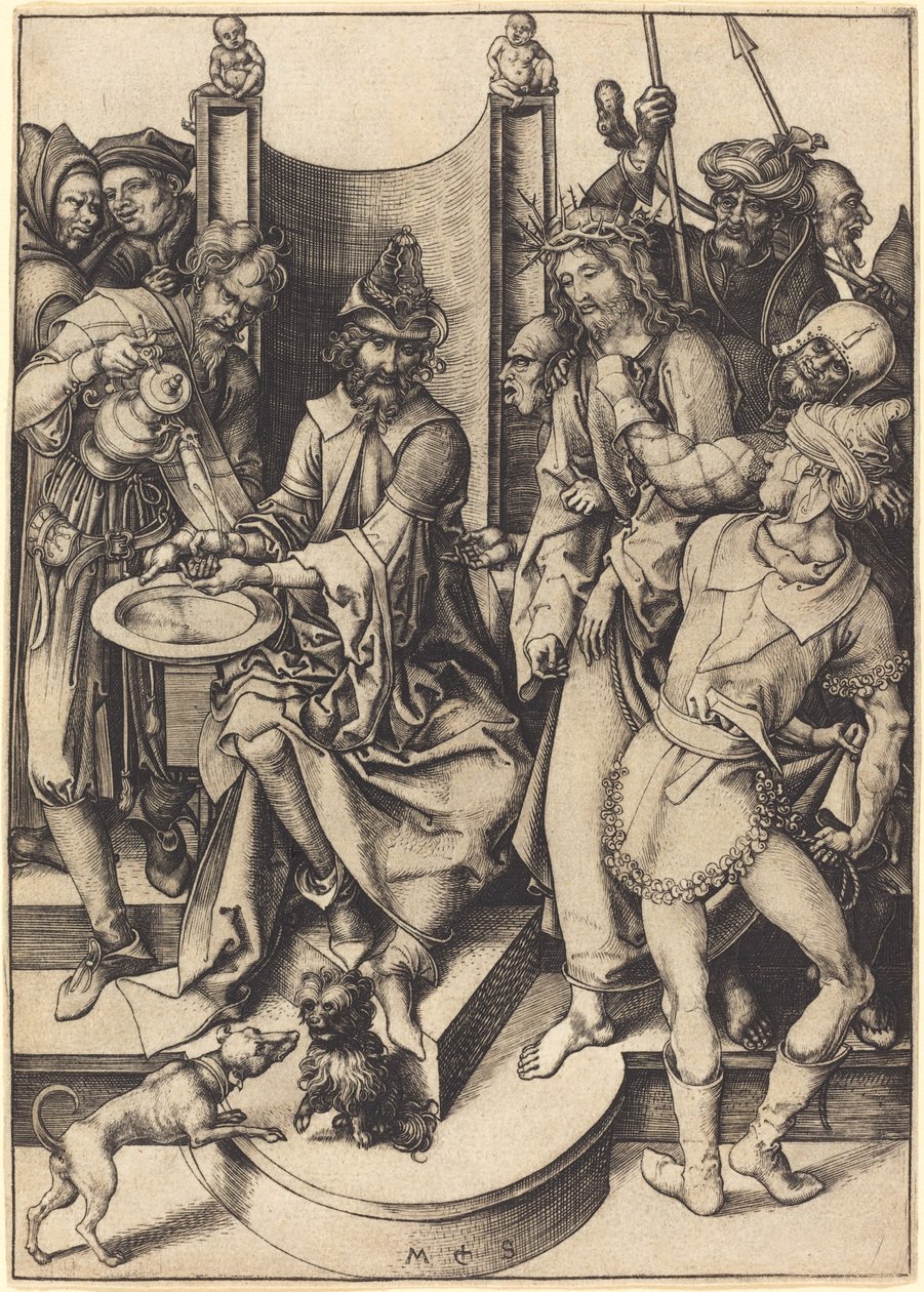 Le Christ devant Pilate - Martin Schongauer