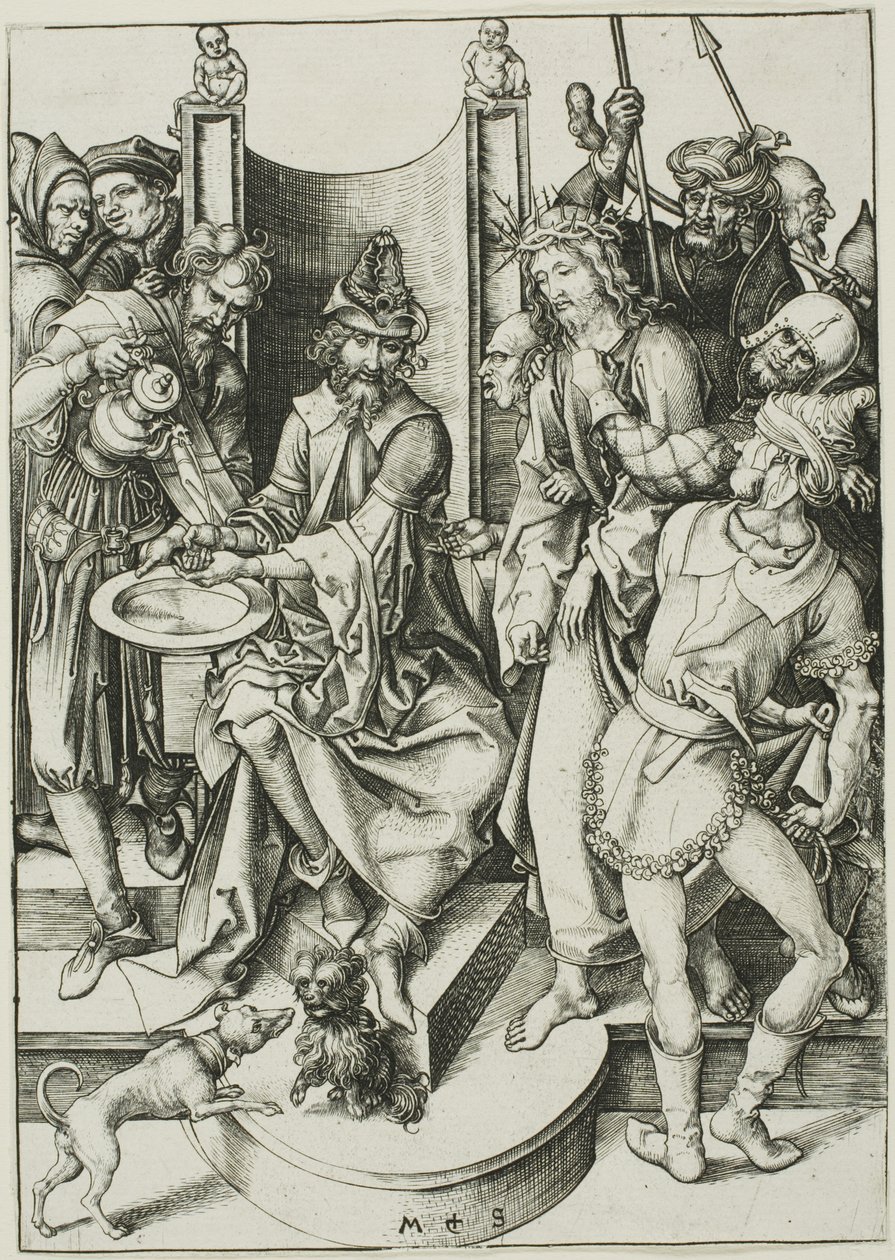 Le Christ devant Pilate - Martin Schongauer