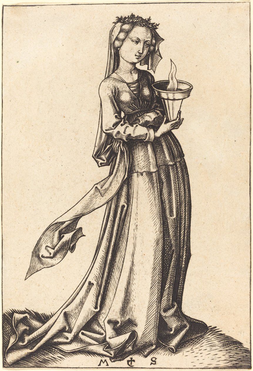 Quatrième Vierge Sage - Martin Schongauer