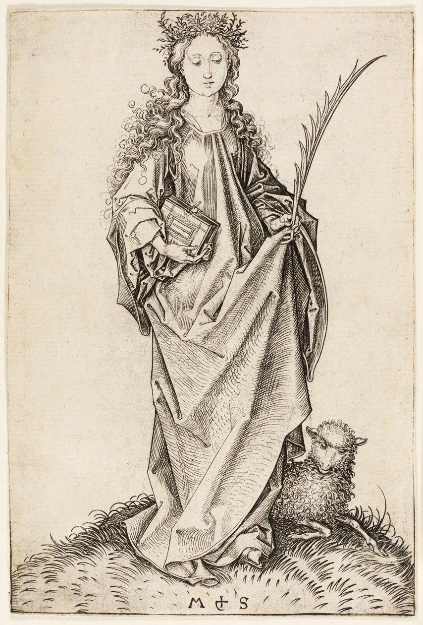 Sainte Agnès - Martin Schongauer