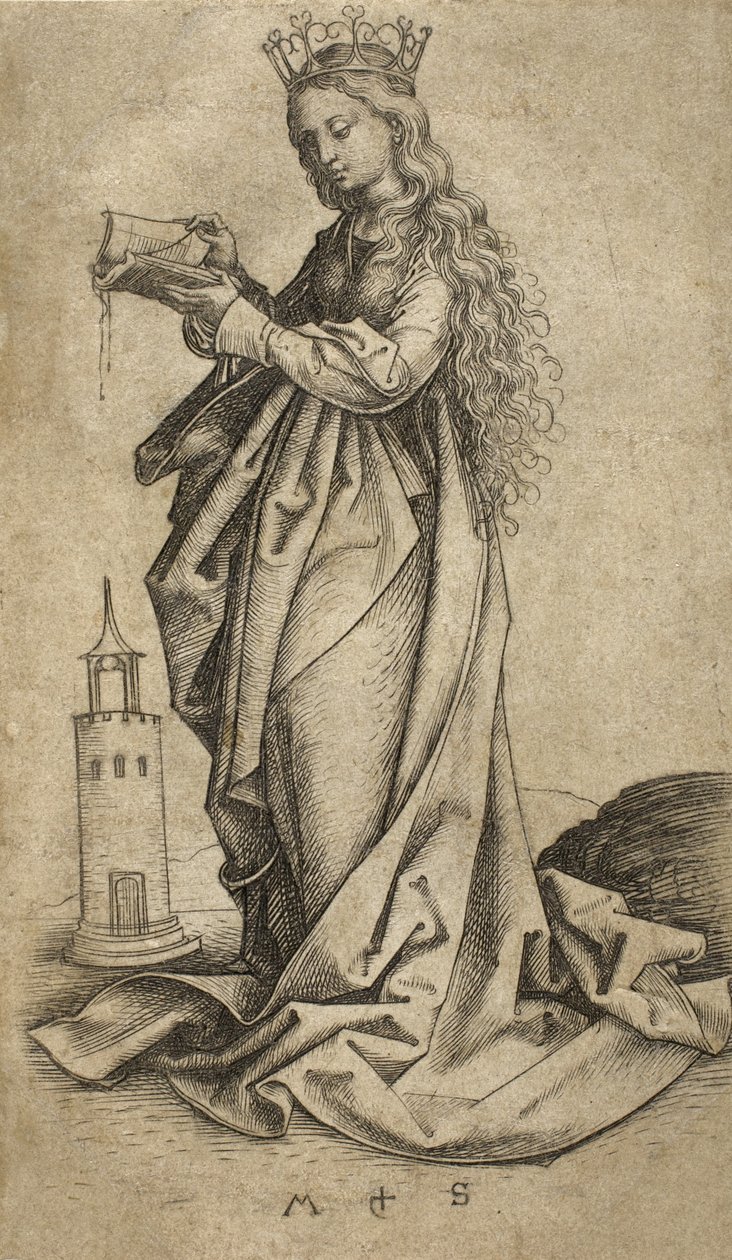 Sainte Barbe - Martin Schongauer