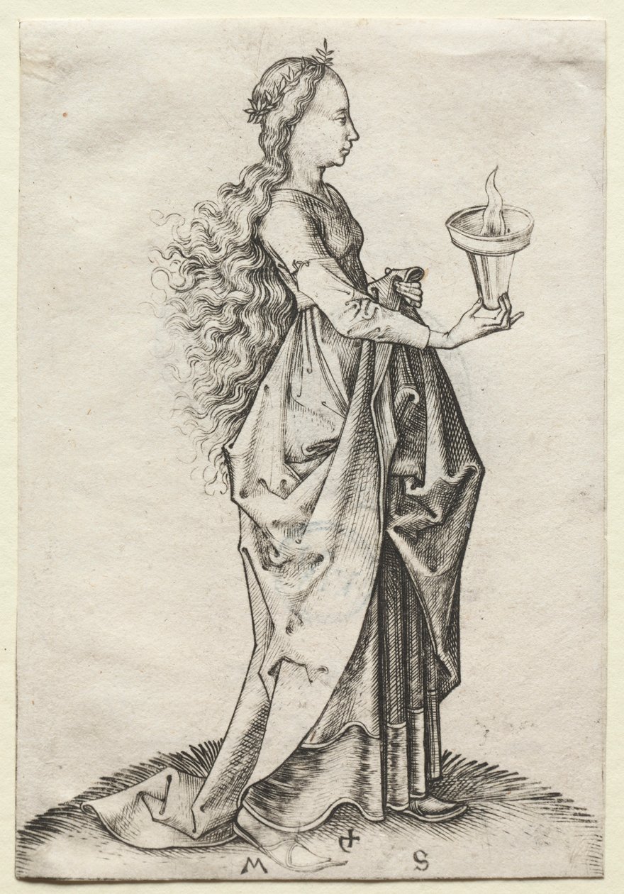 La cinquième vierge sage - Martin Schongauer