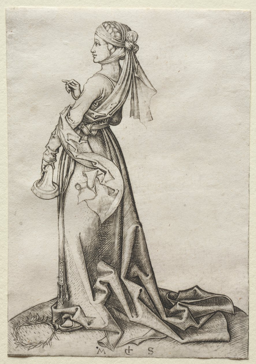 La première des vierges folles - Martin Schongauer