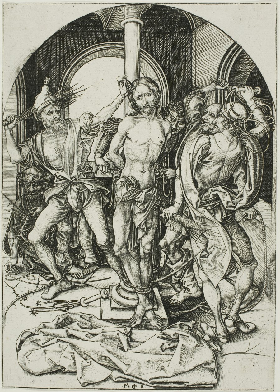 La Flagellation, de La Passion - Martin Schongauer