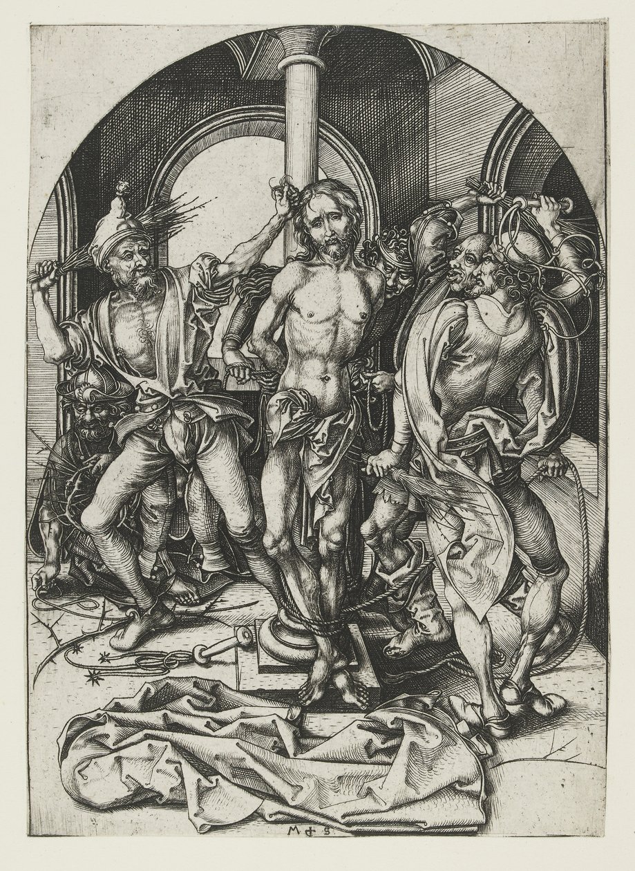 La Flagellation, fin 15e siècle - Martin Schongauer