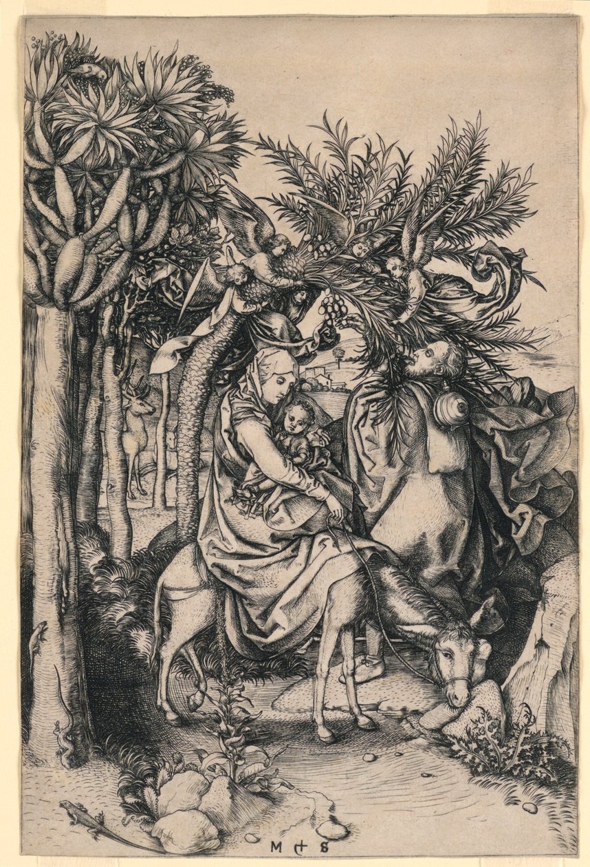 La Fuite en Égypte - Martin Schongauer