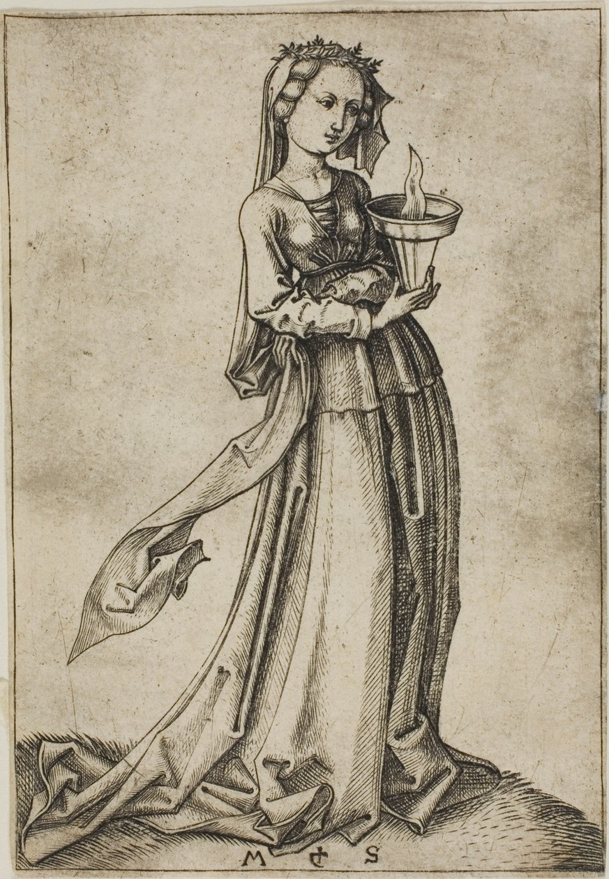 La quatrième vierge sage - Martin Schongauer