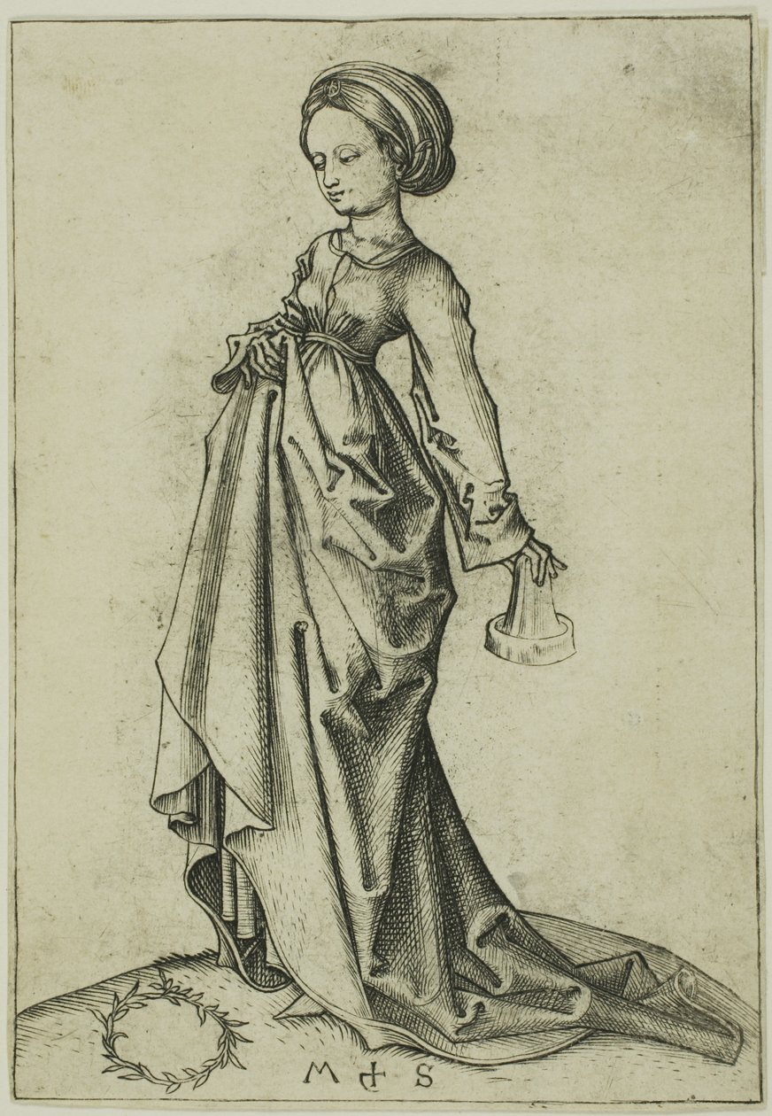 La deuxième vierge folle - Martin Schongauer