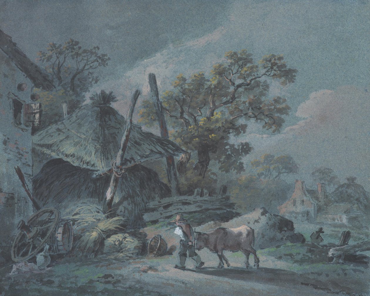 Ferme avec grange - Martin von Molitor