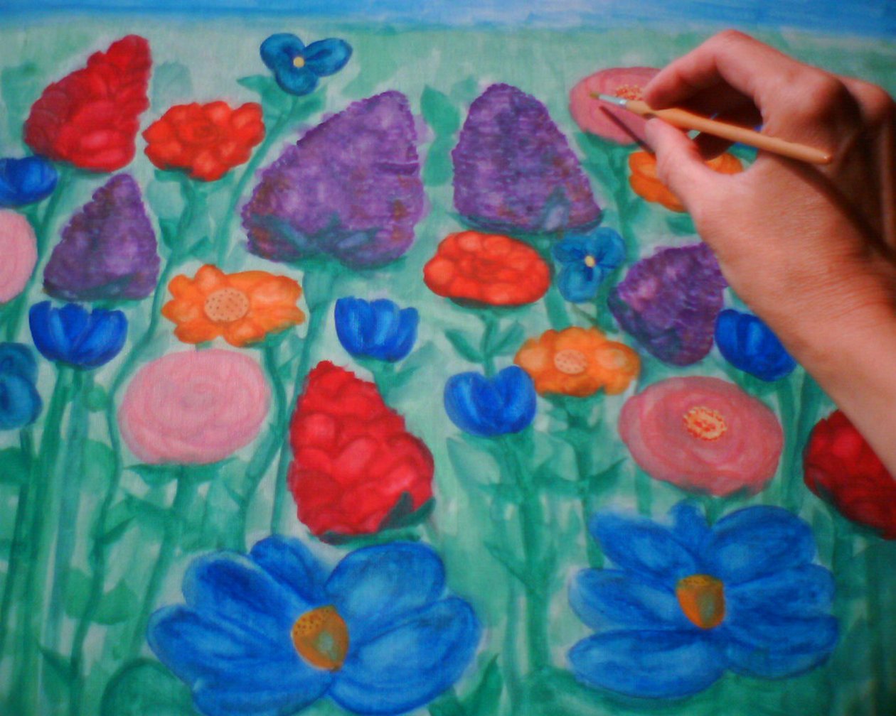 Tableau de fleurs - Martina Konitzky
