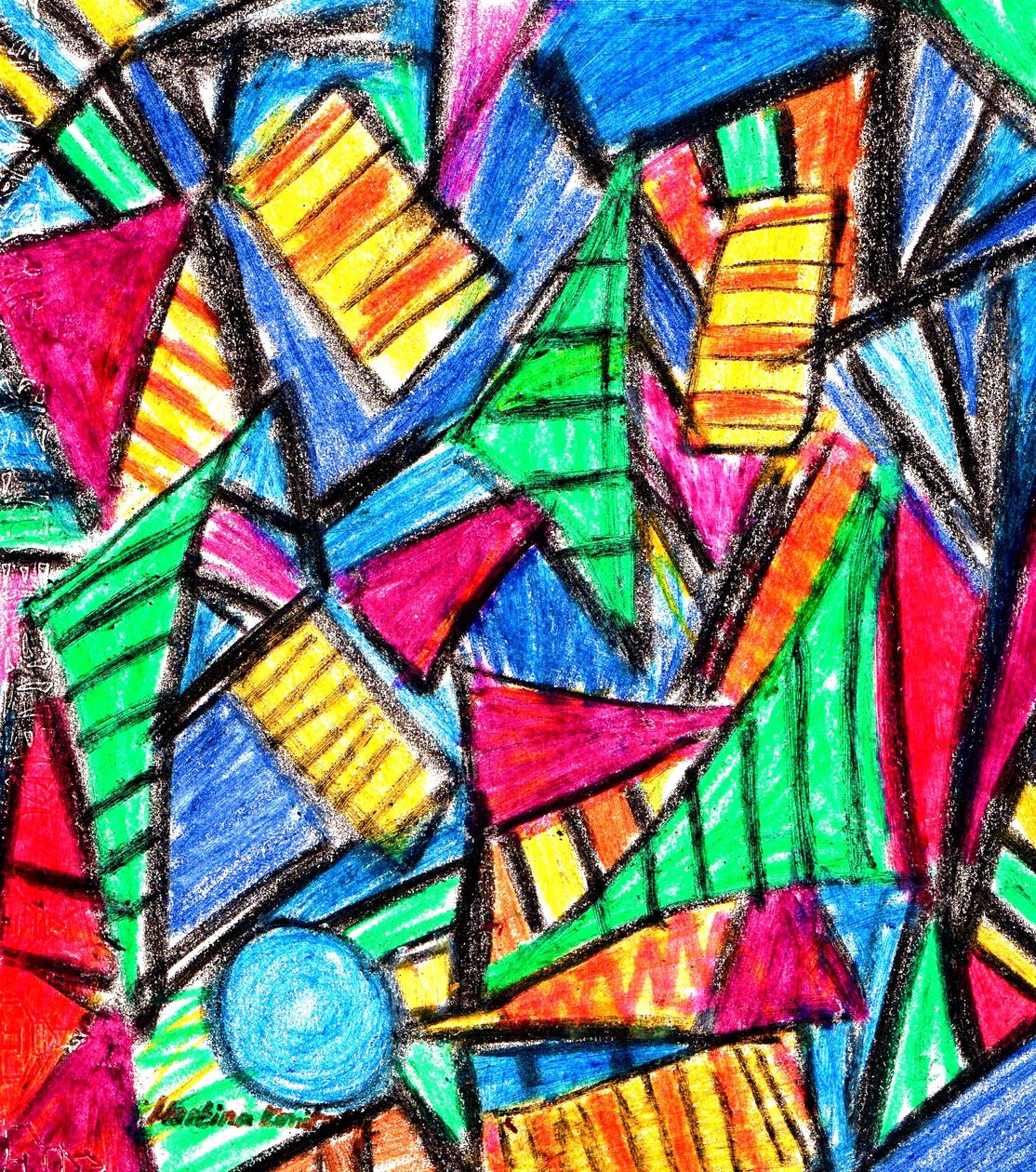 Composition vitraux colorés - Martina Konitzky