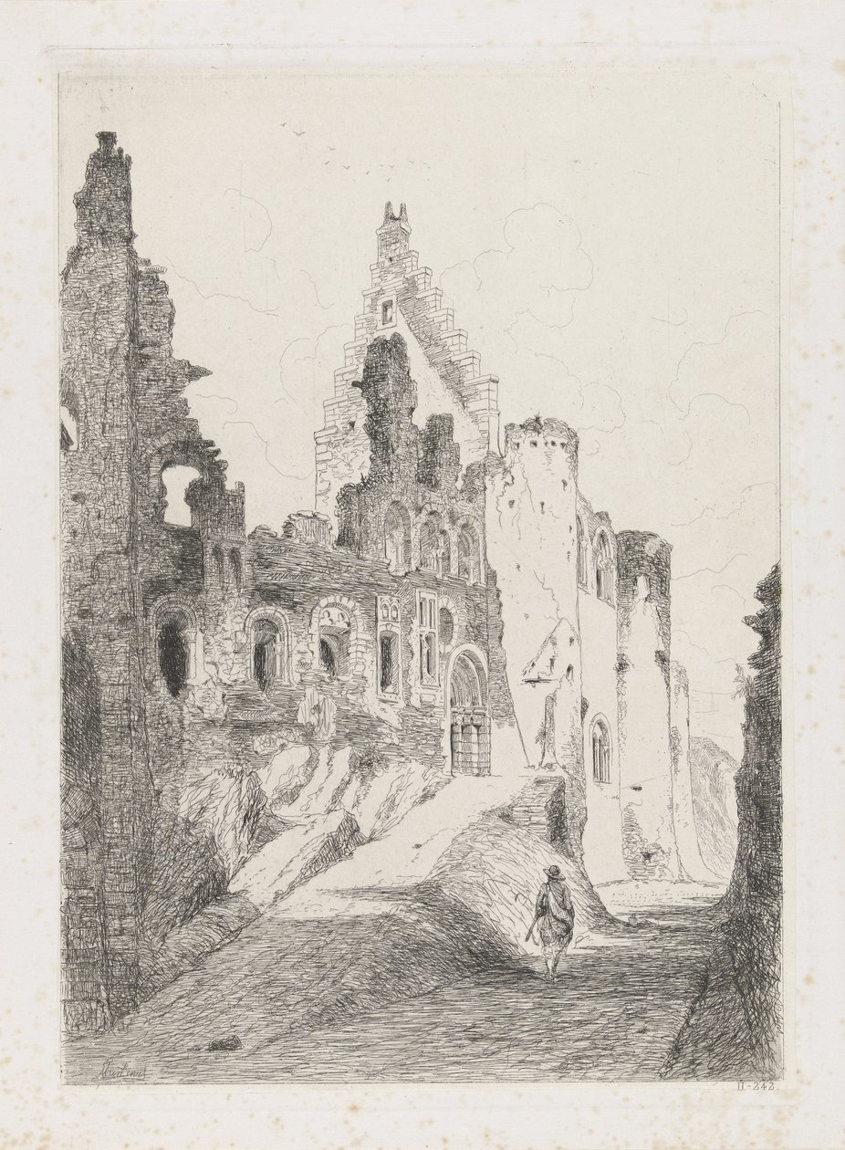 Ruine du château de Vianden - Martinus Antonius Kuytenbrouwer jr.