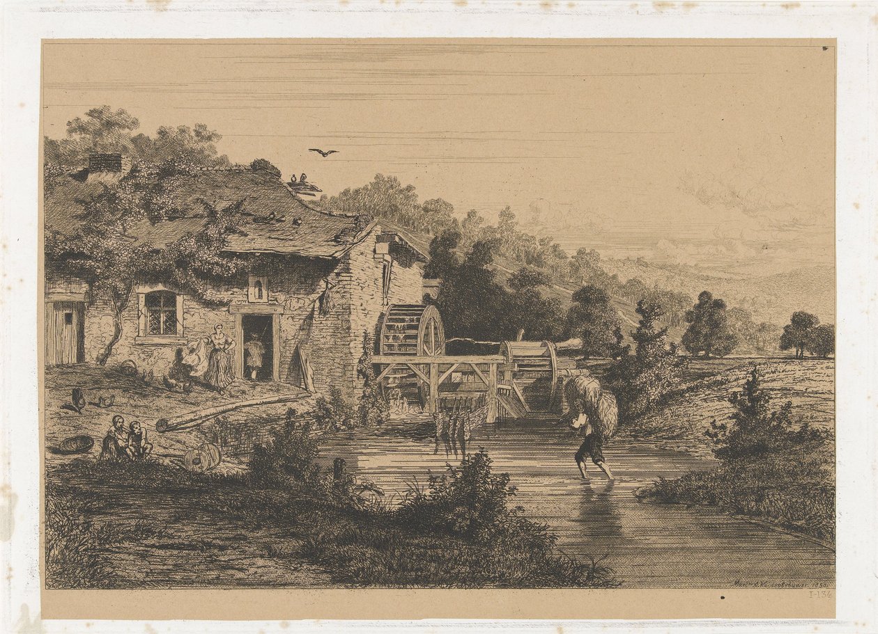 Moulin à eau - Martinus Antonius Kuytenbrouwer jr.