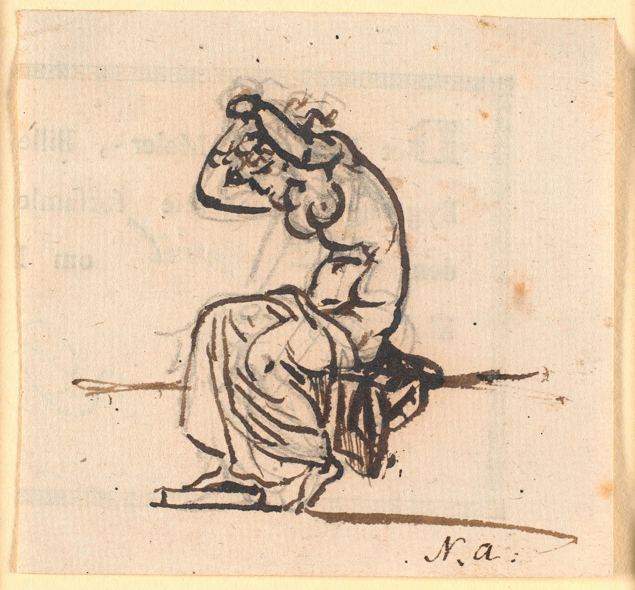 Almanach avec des notes manuscrites 1848 - Martinus Rørbye