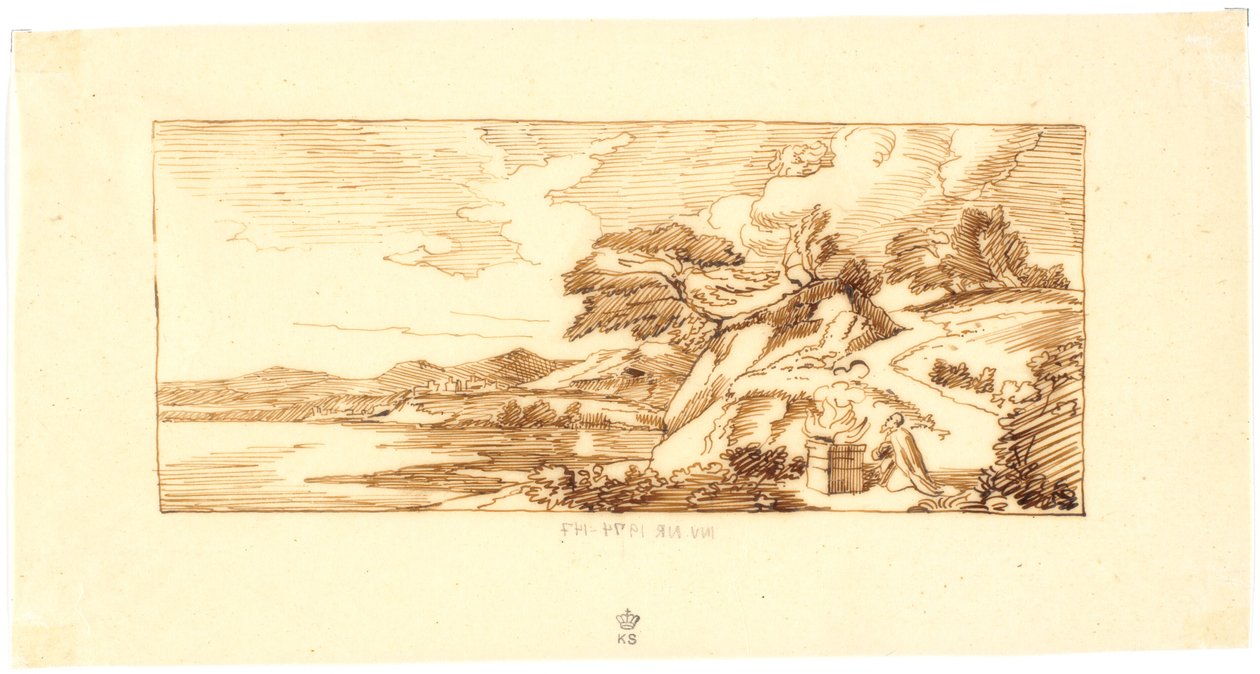 Paysage avec motif biblique - Martinus Rørbye