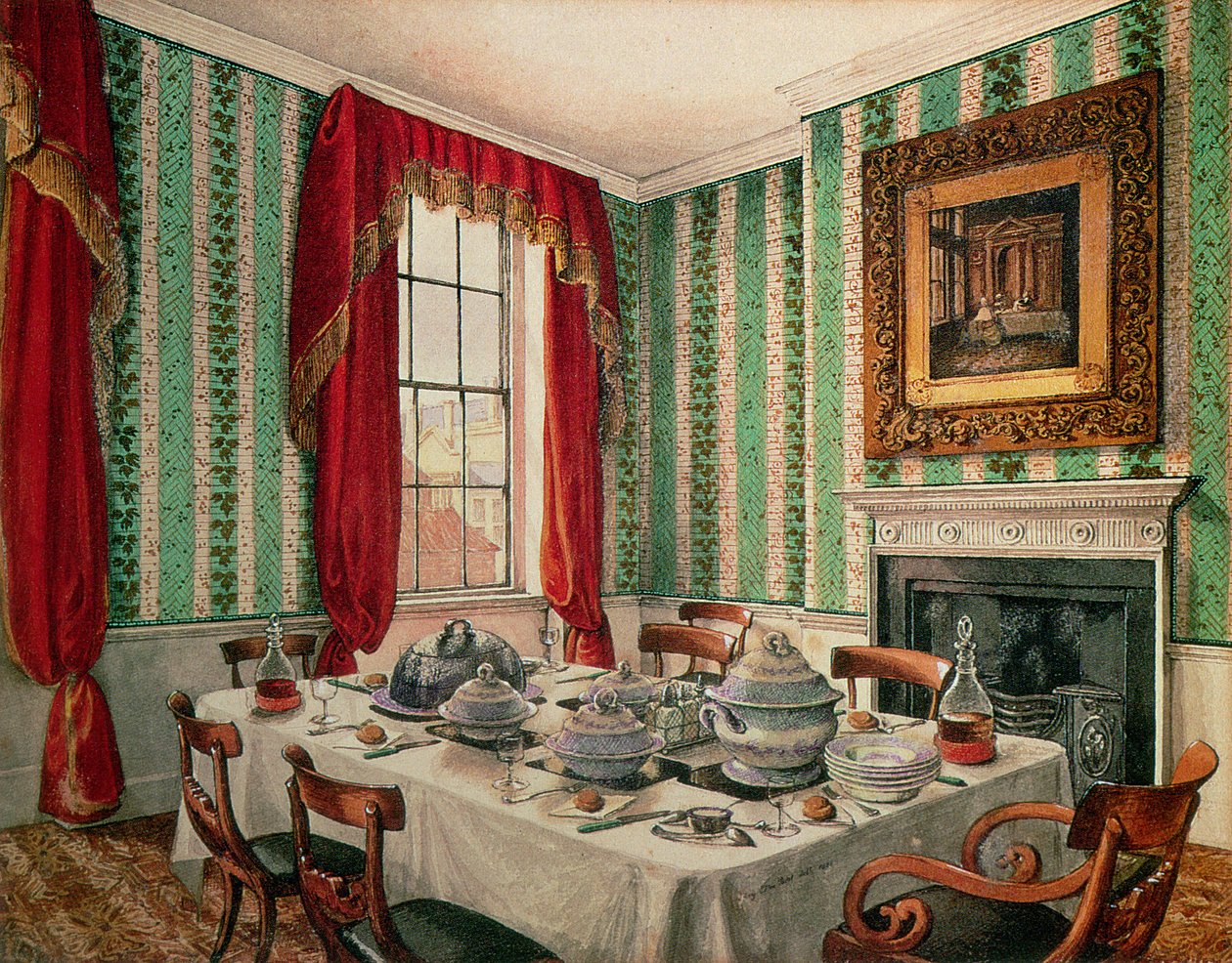 Notre salle à manger à York, 1838 - Mary Ellen Best