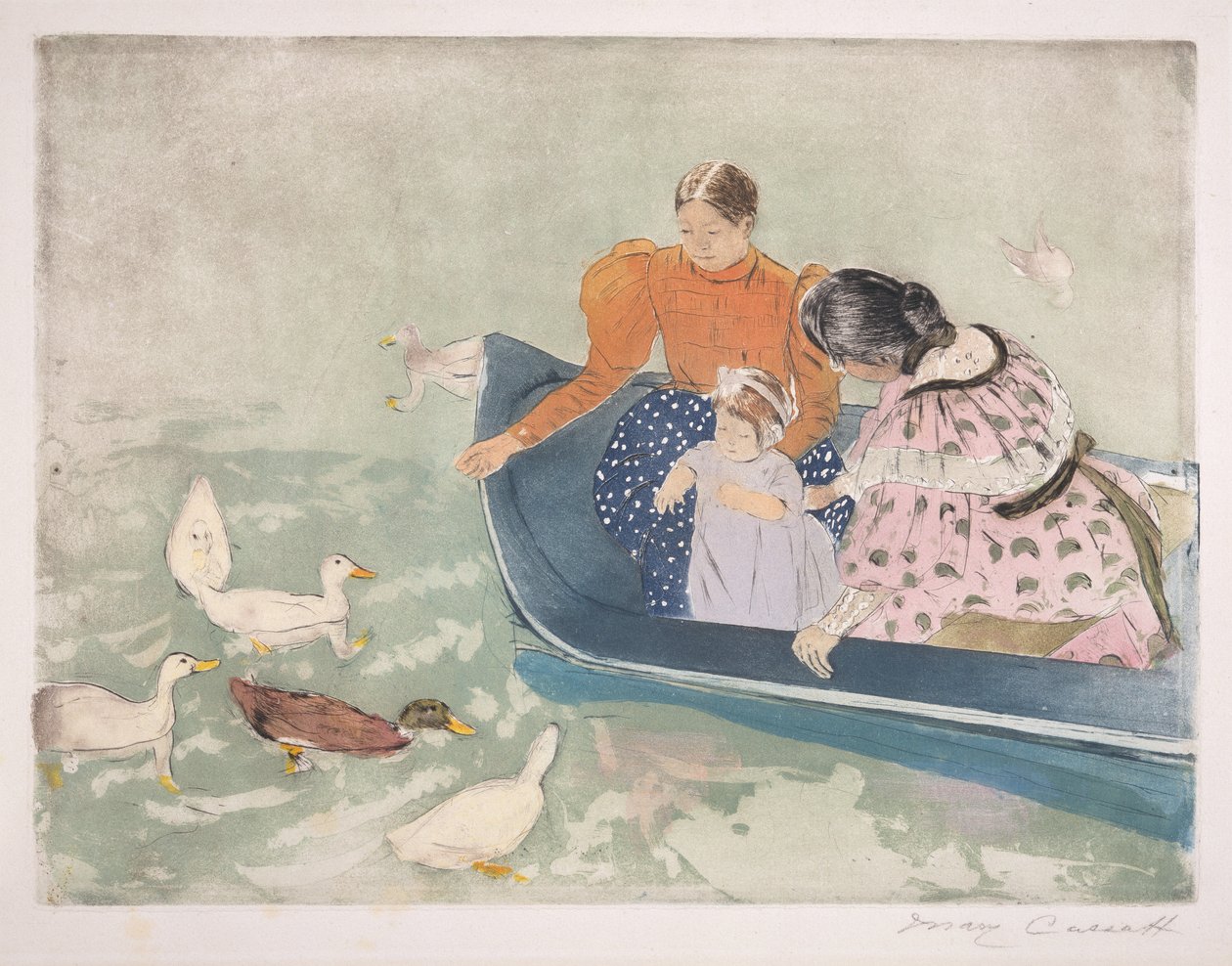Nourrir les canards, 1895 - Mary Cassatt