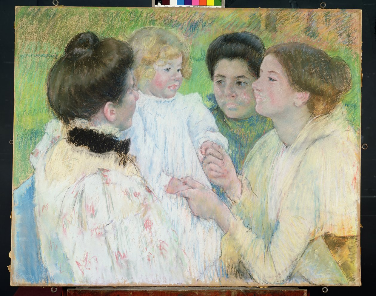 Femmes admirant un enfant, 1897 - Mary Cassatt