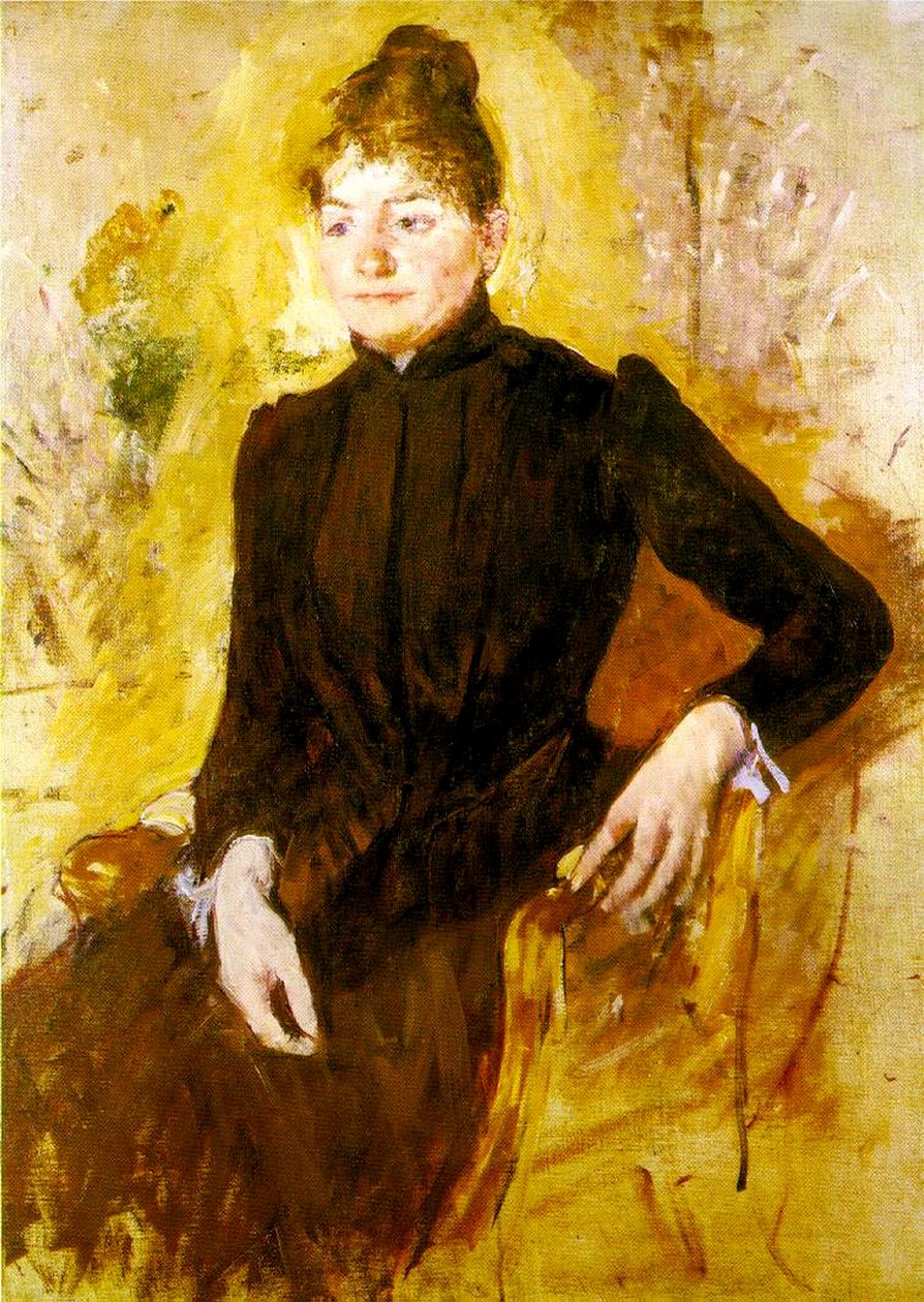 Jeune femme en noir - Mary Cassatt