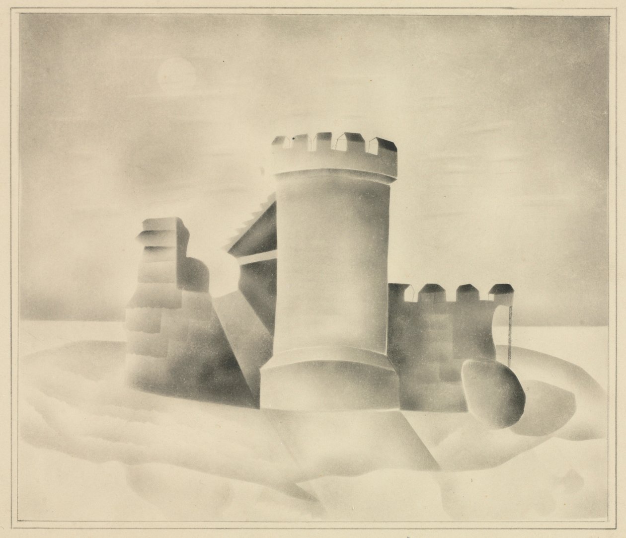 Ruines au clair de lune, 1840 - Mary Altha Nims