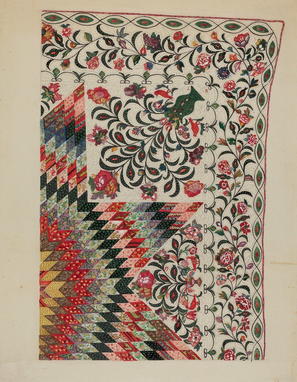 Couverture en patchwork et appliqué - Mary Berner