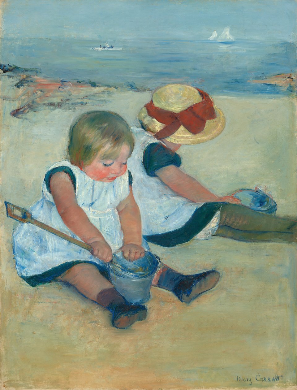 Enfants jouant sur la plage, 1884 - Mary Cassatt