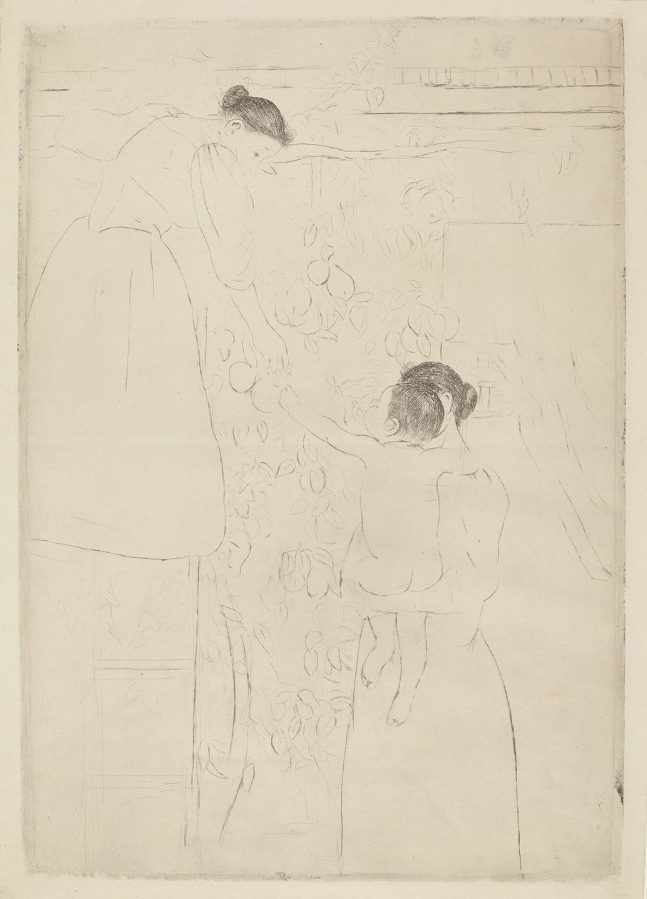 Récolte de fruits - Mary Cassatt