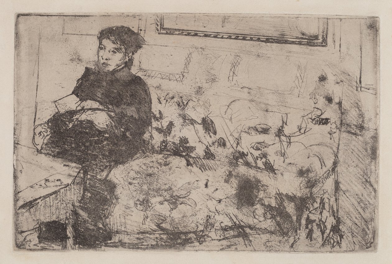 Intérieur : Sur le Canapé - Mary Cassatt