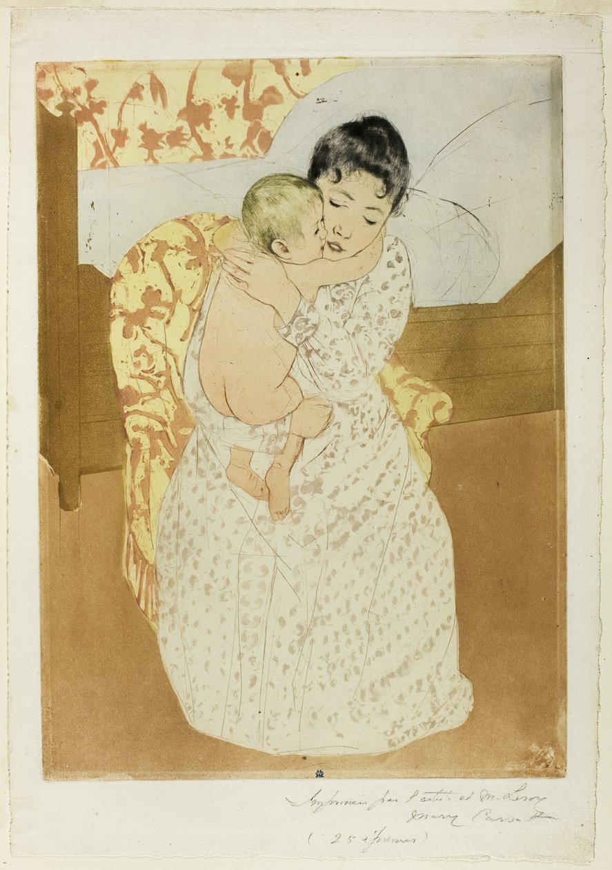 Caresse maternelle - Mary Cassatt