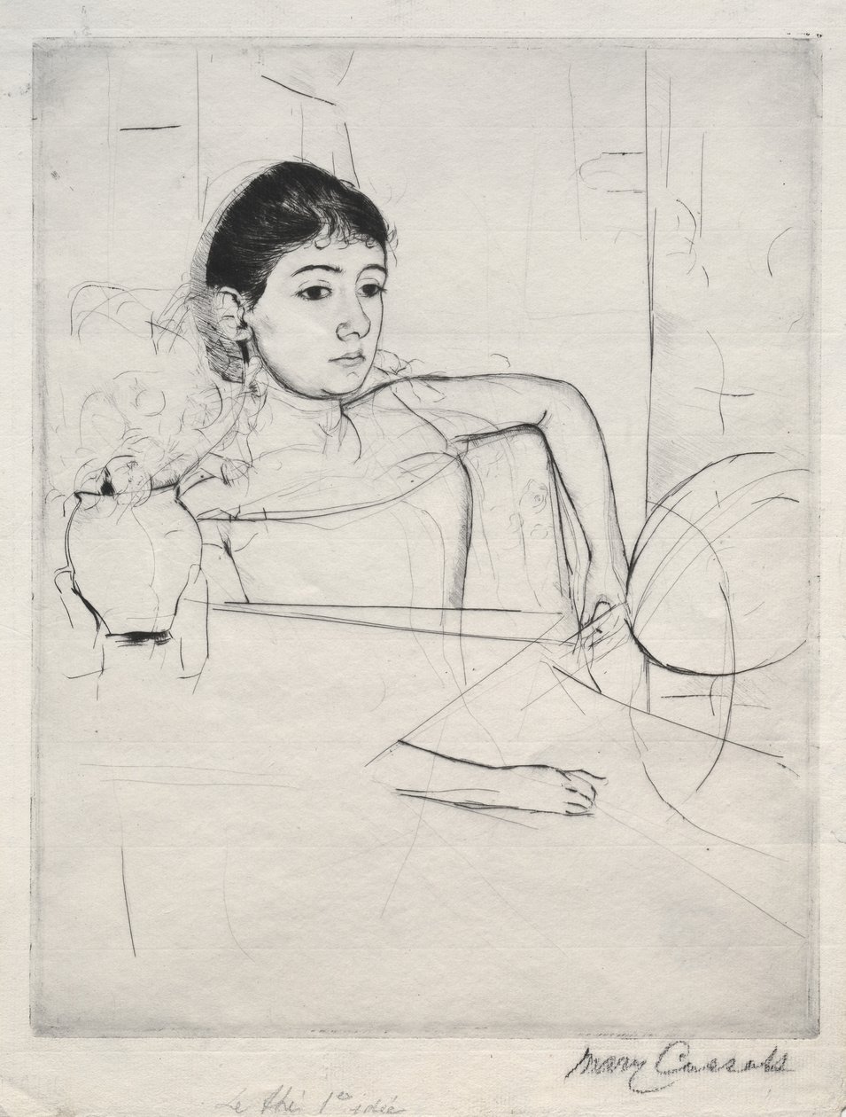 Mimi en brune, 1889 - Mary Cassatt