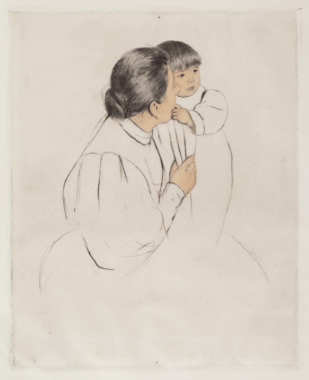 Mère paysanne et enfant - Mary Cassatt