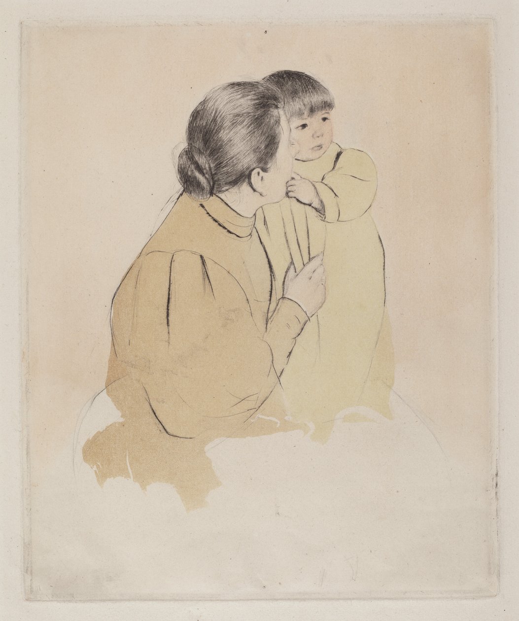 Mère paysanne et enfant - Mary Cassatt